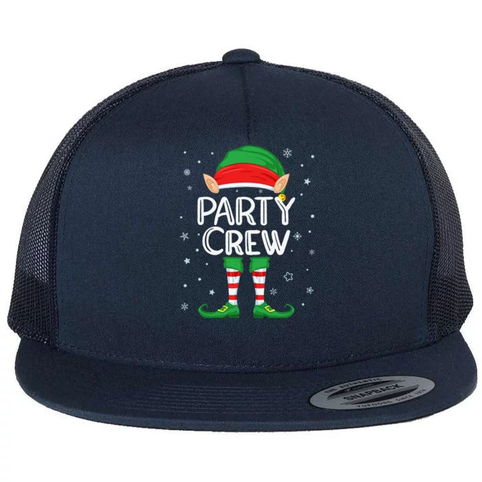 Elf Costume For Funny & Funny Christmas Party Crew Flat Bill Trucker Hat