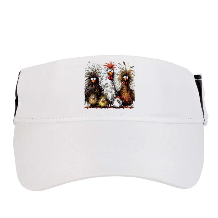 Eagerlys Colorful Funny Chicken Art Adult Drive Performance Visor