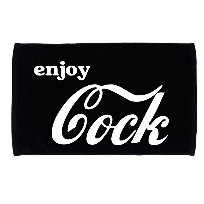 Enjoy Cock Funny Parody Logo Gift Microfiber Hand Towel