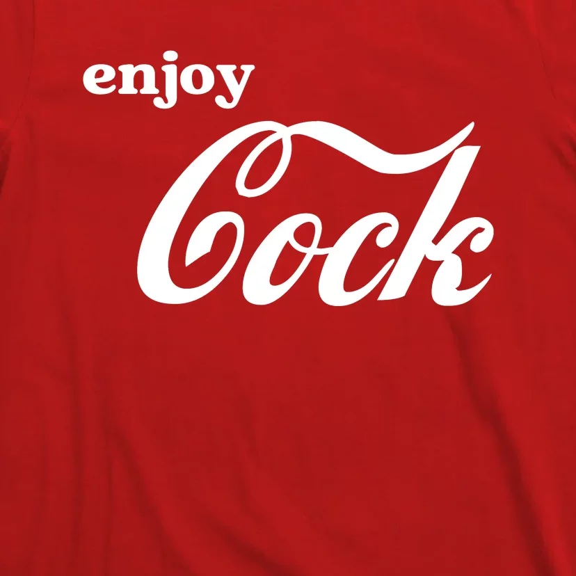 Enjoy Cock Funny Parody Logo Gift T-Shirt