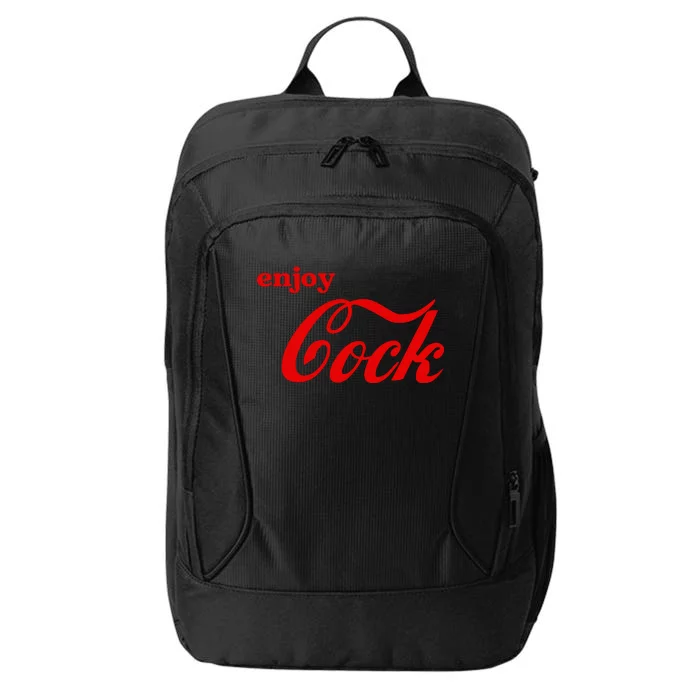 Enjoy Cock Funny Parody Logo Gift City Backpack