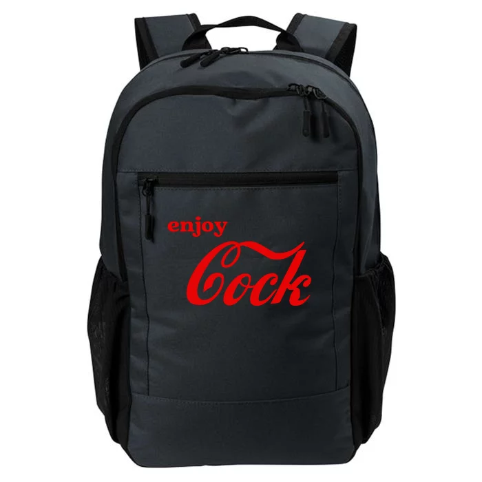 Enjoy Cock Funny Parody Logo Gift Daily Commute Backpack