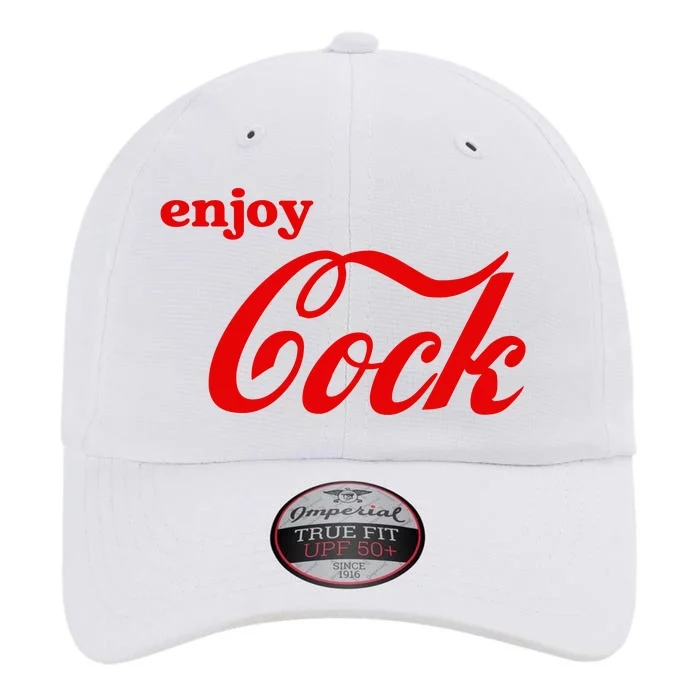 Enjoy Cock Funny Parody Logo Gift The Original Performance Cap