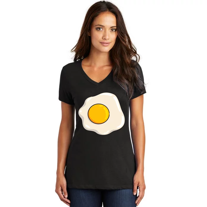 Egg Costume Funny Christmas Halloween Egg Women's V-Neck T-Shirt