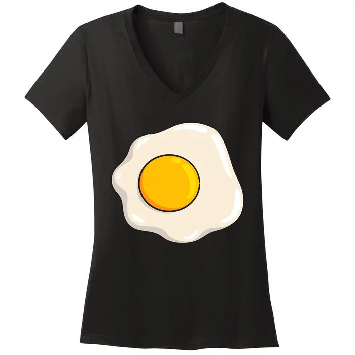 Egg Costume Funny Christmas Halloween Egg Women's V-Neck T-Shirt