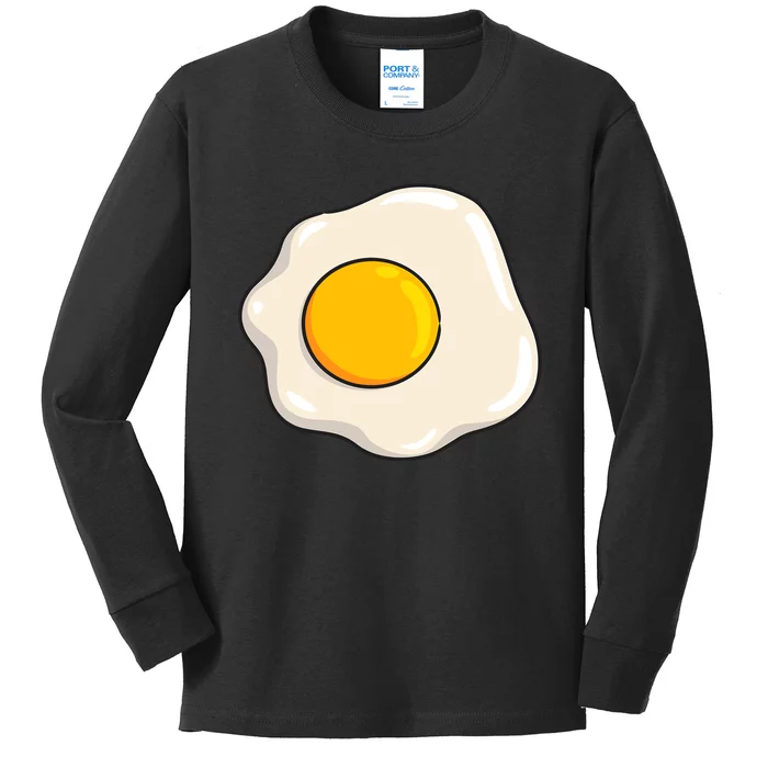 Egg Costume Funny Christmas Halloween Egg Kids Long Sleeve Shirt