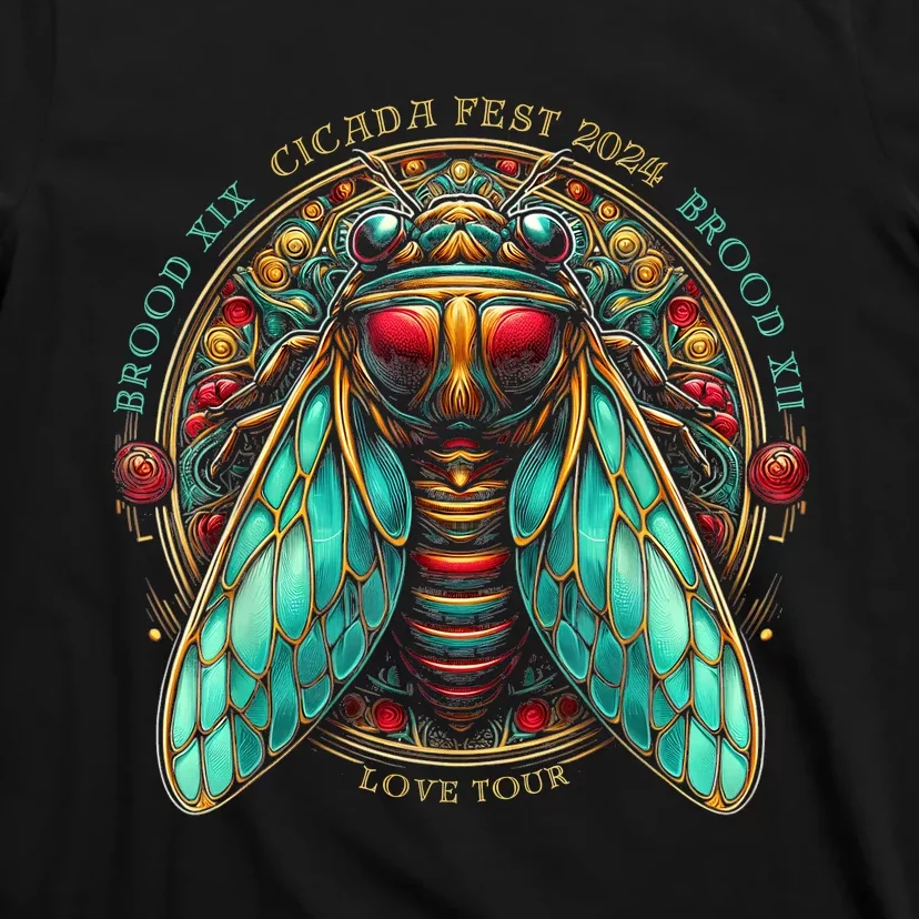 Entomology Cicada Fest 2024 Broods Xix & Xiii Love T-Shirt