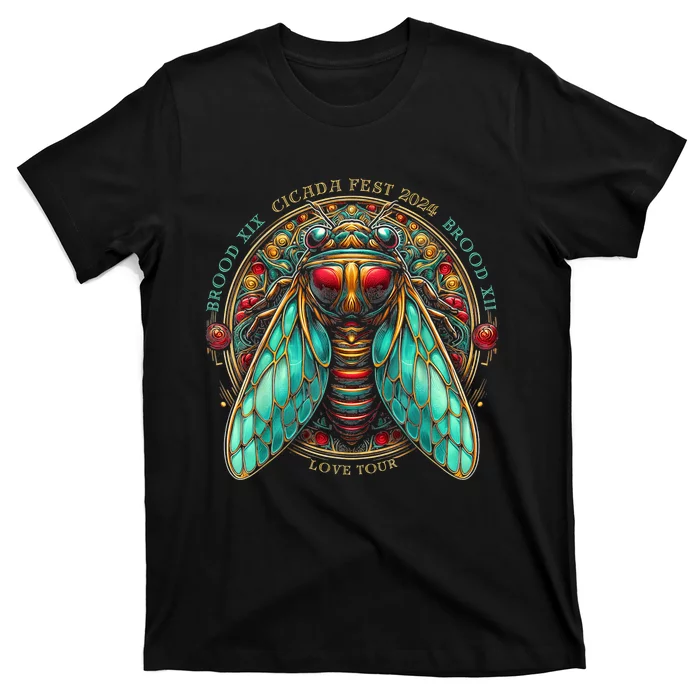 Entomology Cicada Fest 2024 Broods Xix & Xiii Love T-Shirt