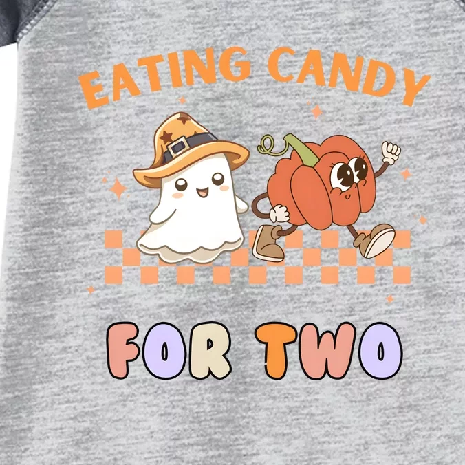 Eating Candy For Two Pregnant Halloween Infant Baby Jersey Bodysuit