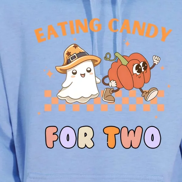 Eating Candy For Two Pregnant Halloween Unisex Surf Hoodie