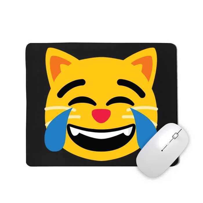 Emoticon Cat Face With Tears Of Joy Mousepad