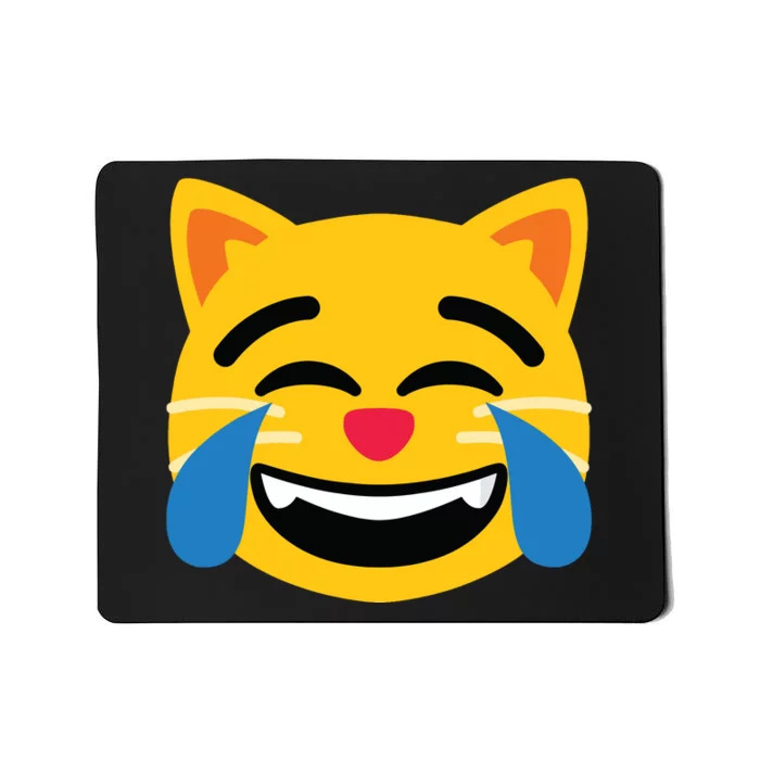 Emoticon Cat Face With Tears Of Joy Mousepad