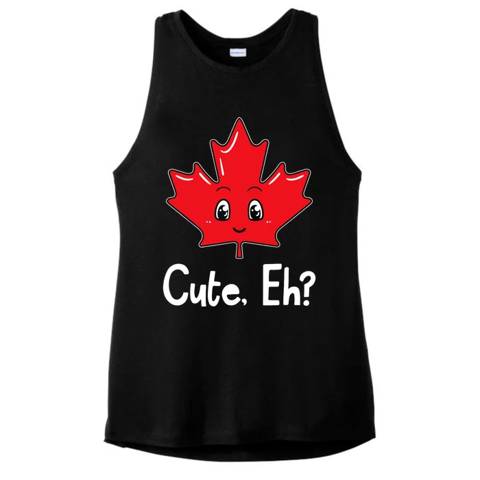 Eh Canadian Flag Maple Leaf Funny Canada Souvenir Tourist Ladies Tri-Blend Wicking Tank