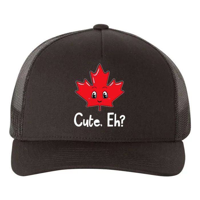 Eh Canadian Flag Maple Leaf Funny Canada Souvenir Tourist Yupoong Adult 5-Panel Trucker Hat