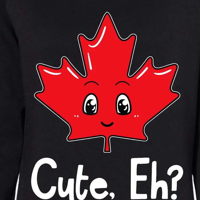 Eh Canadian Flag Maple Leaf Funny Canada Souvenir Tourist Womens California Wash Sweatshirt