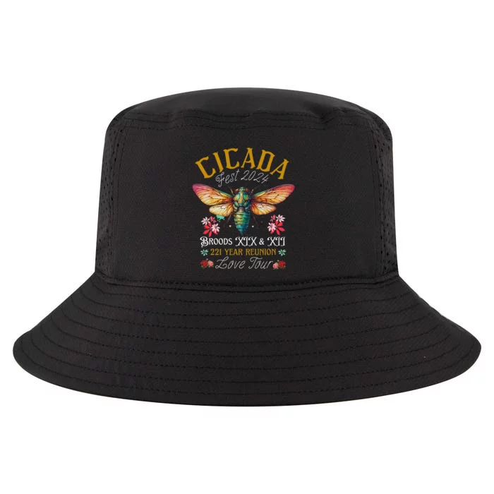 Entomology Cicada Fest 2024 Broods Xix Xiii Cicada Cool Comfort Performance Bucket Hat