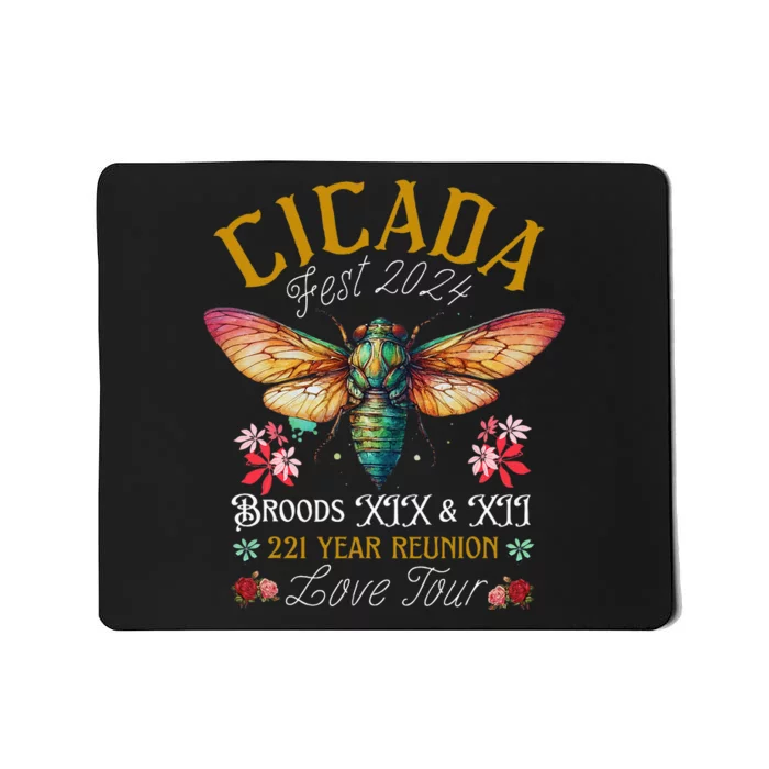 Entomology Cicada Fest 2024 Broods Xix Xiii Cicada Mousepad