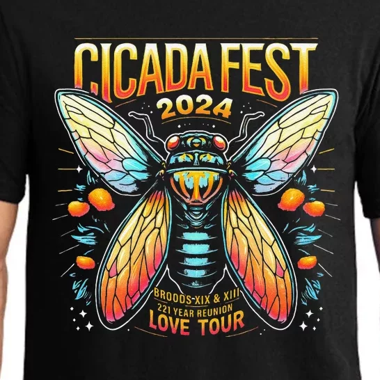 Entomology Cicada Fest 2024 Broods Xix & Xiii Love Tou.R Gift Pajama Set