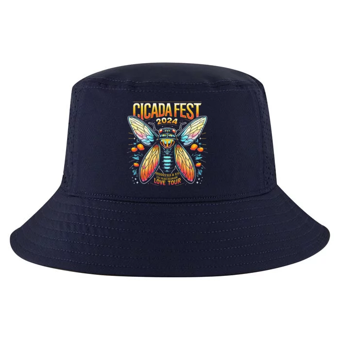 Entomology Cicada Fest 2024 Broods Xix & Xiii Love Tou.R Gift Cool Comfort Performance Bucket Hat