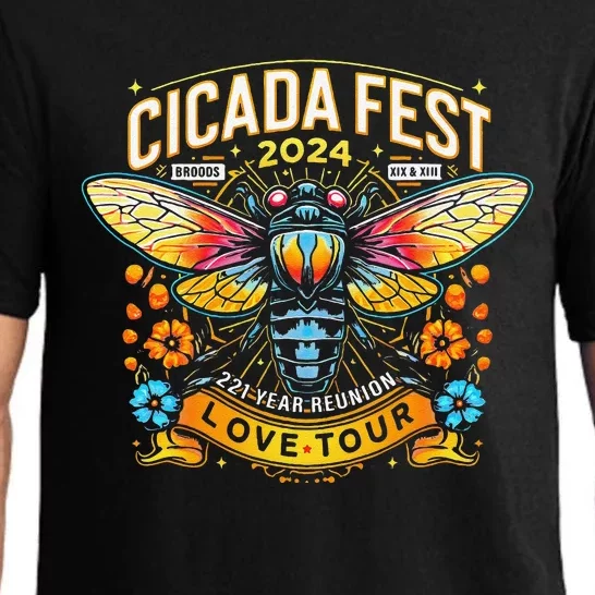 Entomology Cicada Fest 2024 Broods Xix & Xiii Love Tou.R Pajama Set