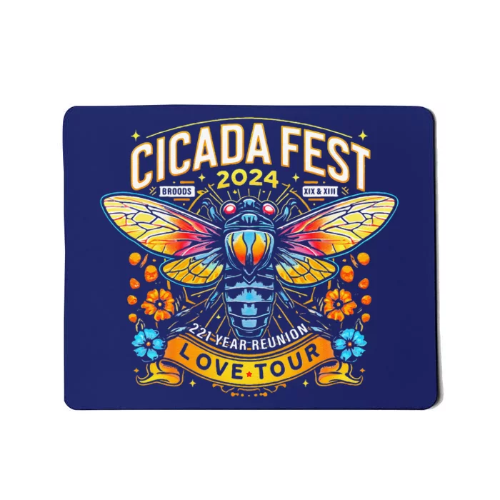 Entomology Cicada Fest 2024 Broods Xix & Xiii Love Tou.R Mousepad