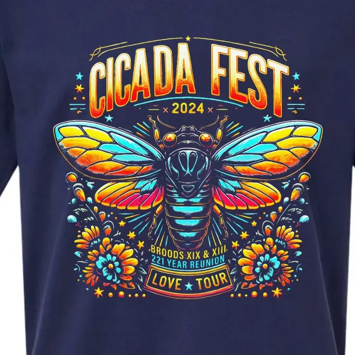 Entomology Cicada Fest 2024 Broods Xix & Xiii Love Tou.R Sueded Cloud Jersey T-Shirt