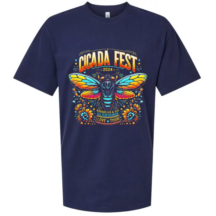 Entomology Cicada Fest 2024 Broods Xix & Xiii Love Tou.R Sueded Cloud Jersey T-Shirt