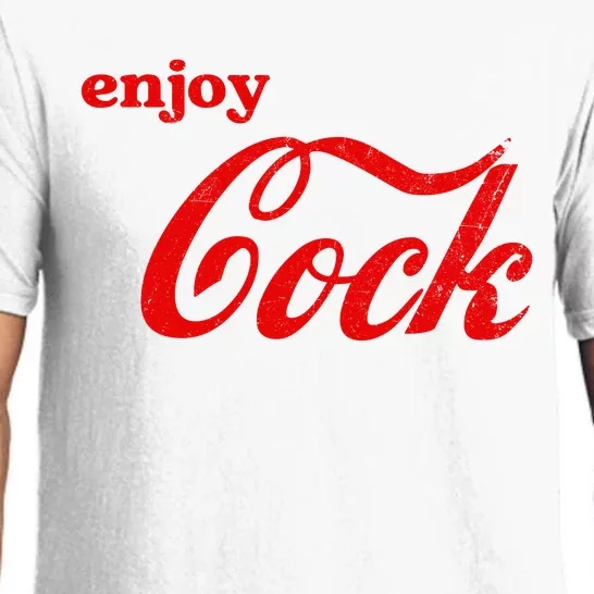 Enjoy Cock Funny Parody Logo Gift Pajama Set