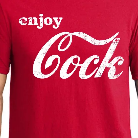 Enjoy Cock Funny Parody Logo Gift Pajama Set