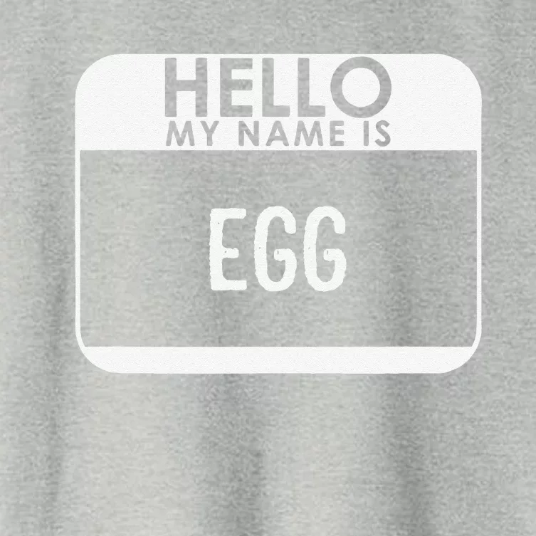 Egg Costume Funny Easy Last Minute Halloween Breakfast Gift Women's Crop Top Tee