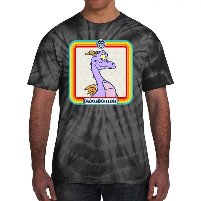 Epcot Center Figment Rainbow Stripe Frame Tie-Dye T-Shirt