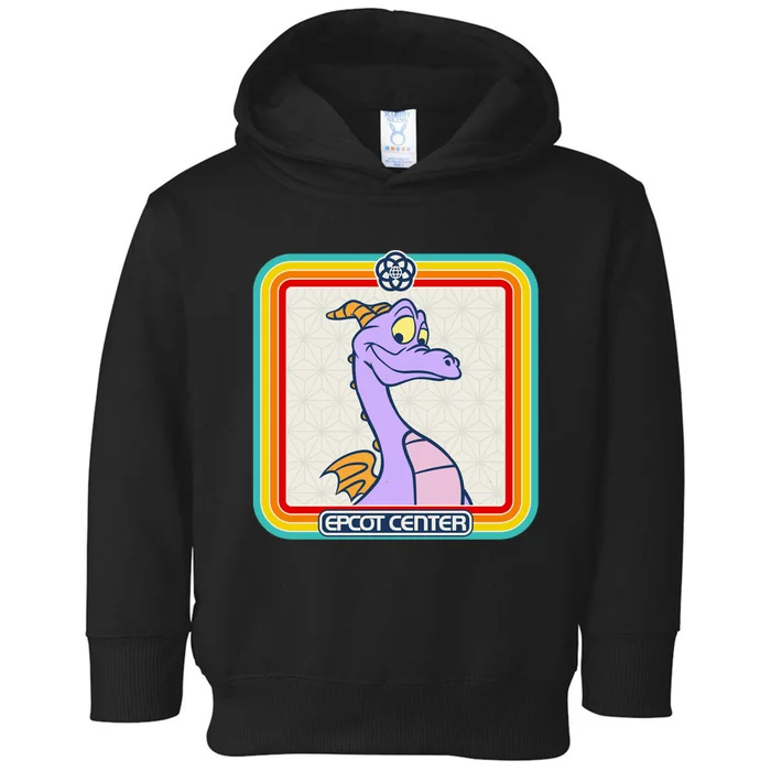 Epcot Center Figment Rainbow Stripe Frame Toddler Hoodie