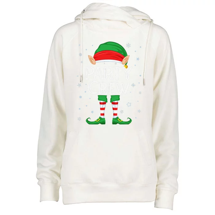 Elf Costume For Funny & Funny Christmas Party Crew Womens Funnel Neck Pullover Hood