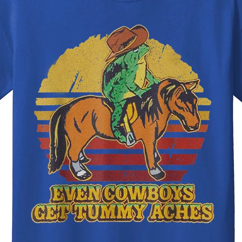 Even Cowboys Get Tummy Aches Kids T-Shirt