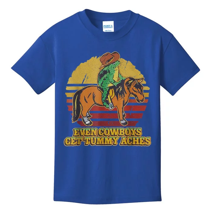 Even Cowboys Get Tummy Aches Kids T-Shirt