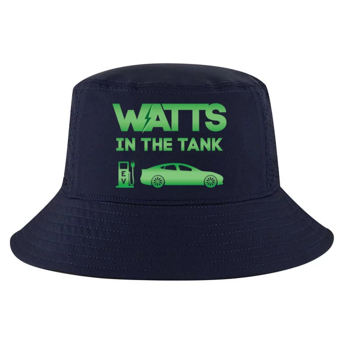 Electric Car Graphic Ev Green Energy Earth Day Save Planet Cool Gift Cool Comfort Performance Bucket Hat