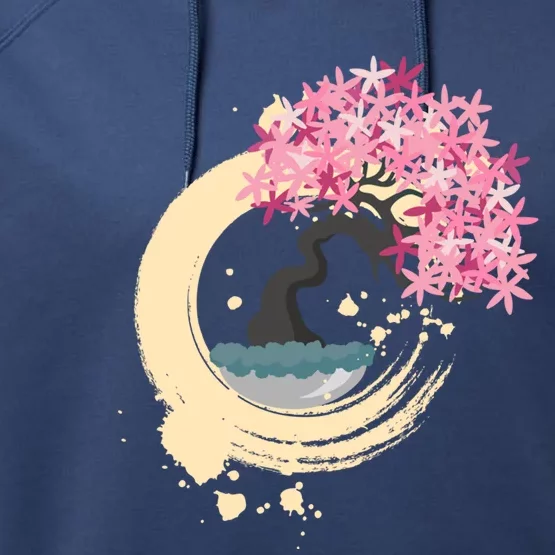 Enso Circle Gift Zen Circle Gift Buddhism Yoga Karma Tree Of Life Gift Performance Fleece Hoodie