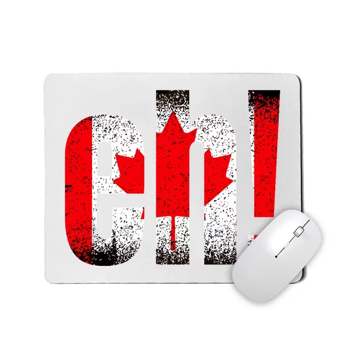 Eh Canada Gift Flag Canada Pride Vintage Maple Leaf Mousepad