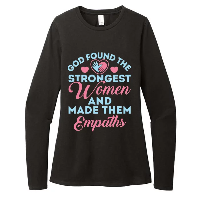 Empath Cute God Found The Strongest Wo Premium Womens CVC Long Sleeve Shirt