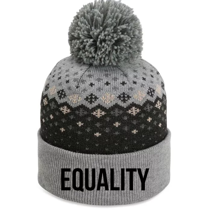 Equality Cool Gift To Promote Equal Rights Gift The Baniff Cuffed Pom Beanie