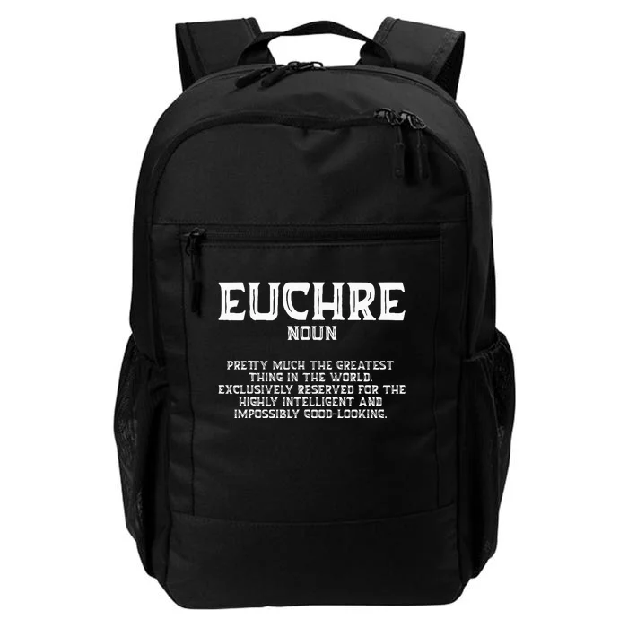 Euchre Card Game Player Euchre Gamers Funny Partner Daily Commute Backpack