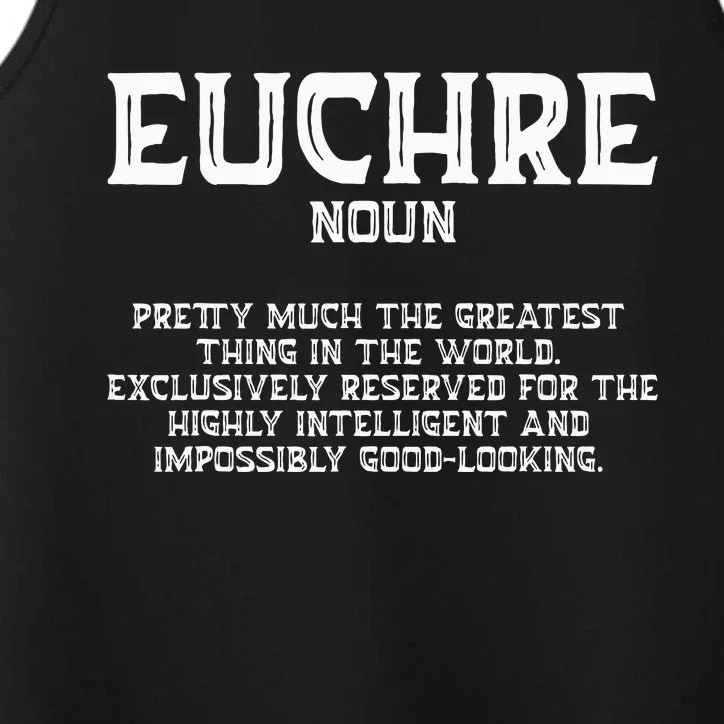 Euchre Card Game Player Euchre Gamers Funny Partner Performance Tank