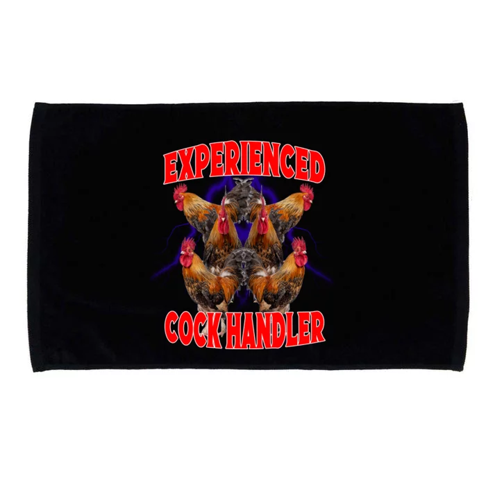 Experienced Cock Handler Fighter Funny Microfiber Hand Towel