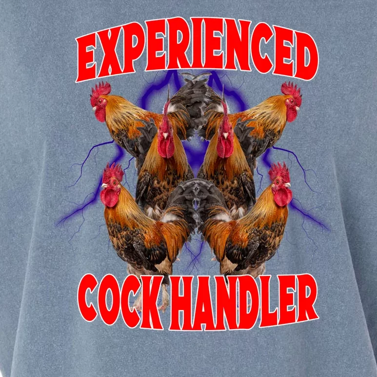 Experienced Cock Handler Fighter Funny Garment-Dyed Women's Muscle Tee