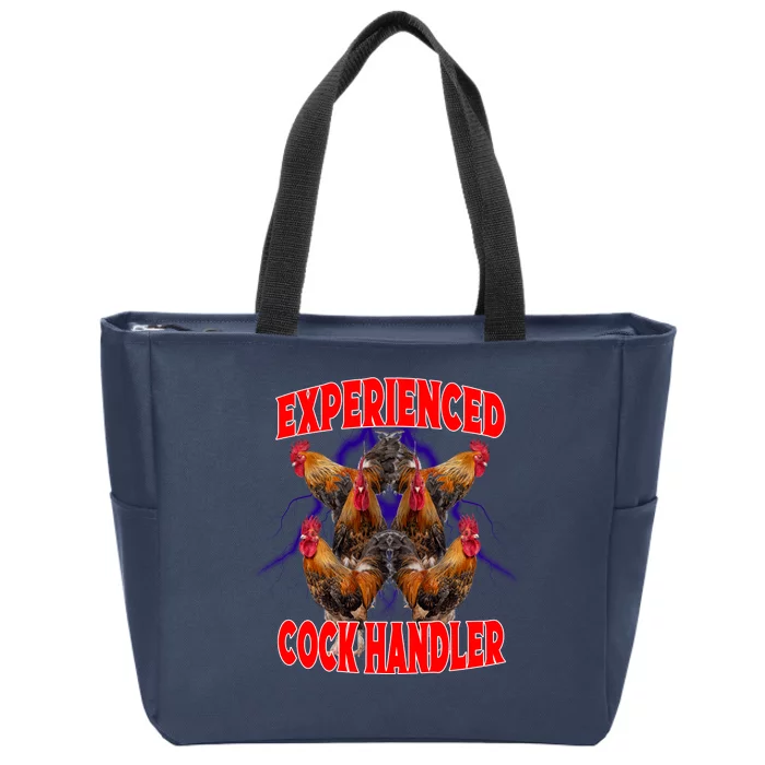 Experienced Cock Handler Fighter Funny Zip Tote Bag