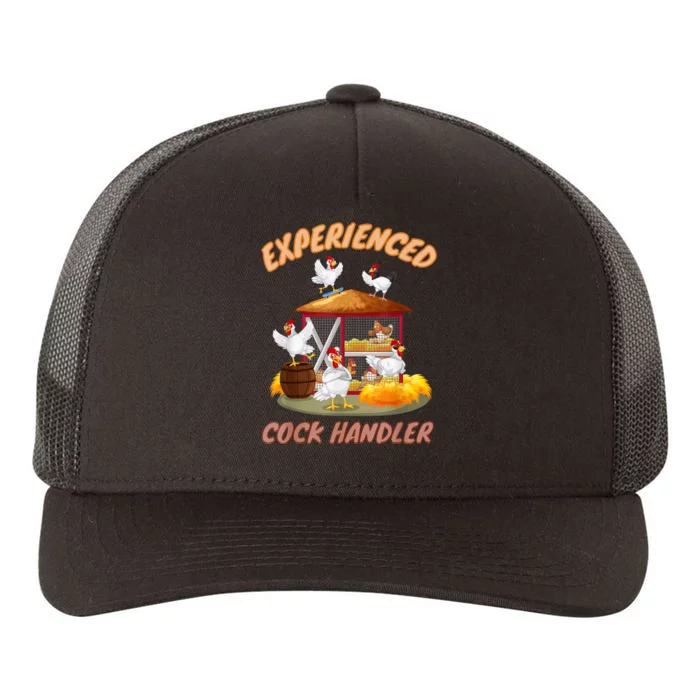 Experienced Cock Handler Funny Chicken Yupoong Adult 5-Panel Trucker Hat