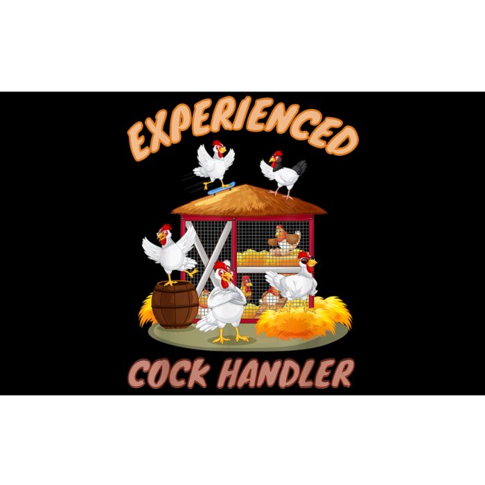 Experienced Cock Handler Funny Chicken Bumper Sticker