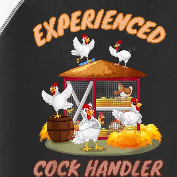 Experienced Cock Handler Funny Chicken Toddler Fine Jersey T-Shirt