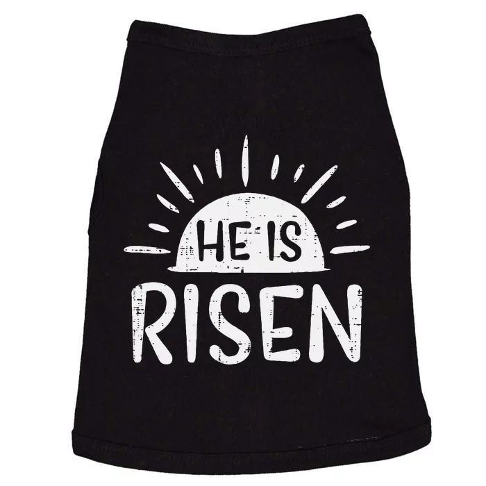 Easter Christian He Is Risen Sun Resurrection Doggie Tank