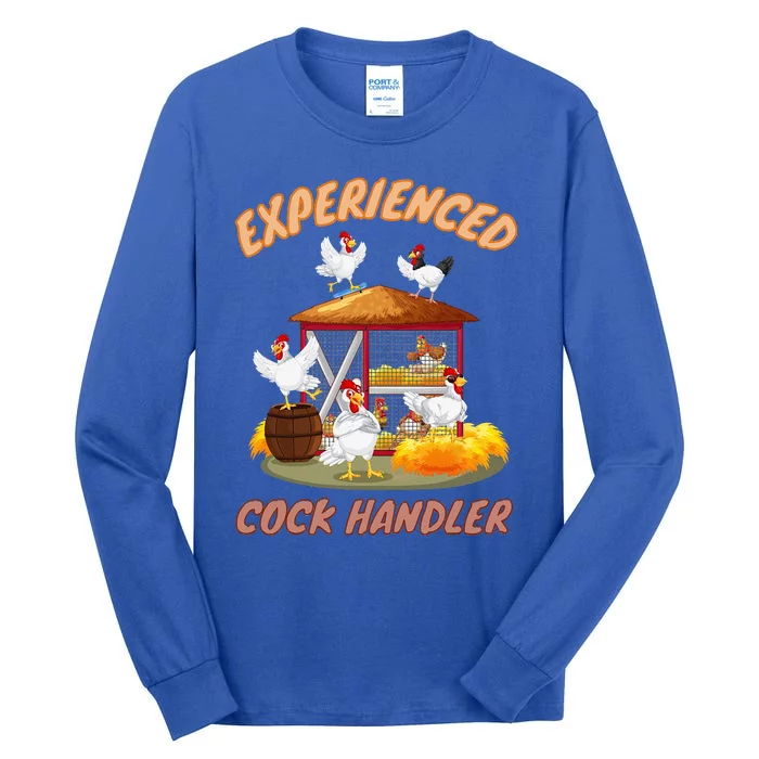 Experienced Cock Handler Funny Chicken Tall Long Sleeve T-Shirt